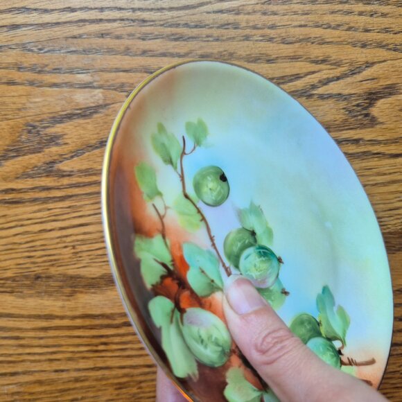 Hutchenreuther Selb Bavaria Handpainted Gold Trimmed Plate Cottagecore - Picture 12 of 13